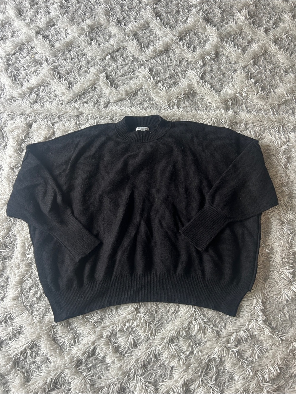 Baltic Born Black Crewneck Sweater w/Dolman sleeves